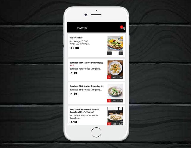 Caribbean Fast Food Online Ordering App