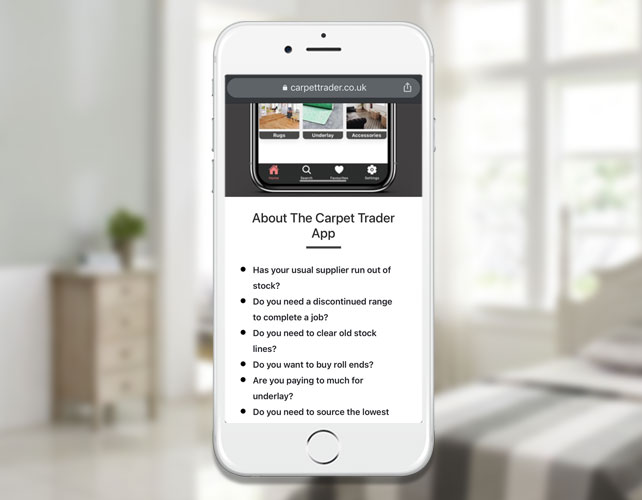 Carpet Trader iPhone App