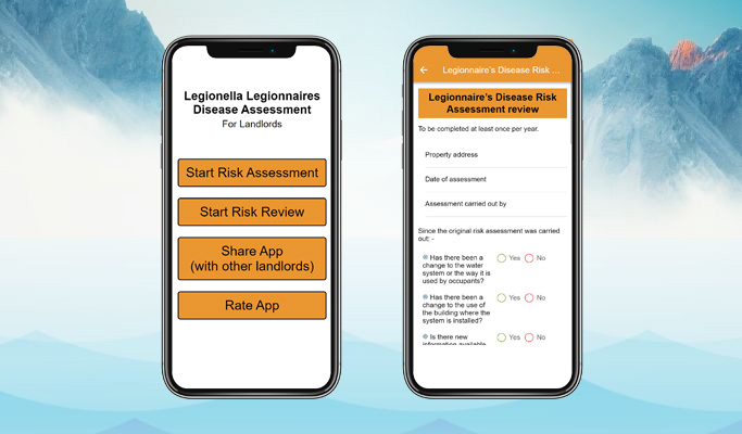 Self Service App to carry out Legionella Assessments and Reviews