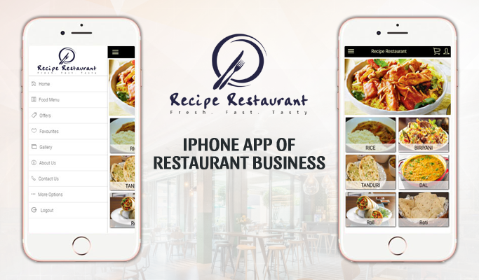 Iphone App of Restaurant Business