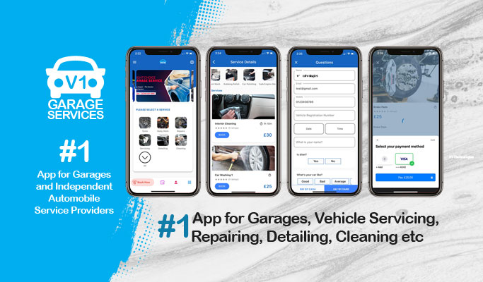 Car, Bike, Motor Vehicle Repairing & Servicing App for Single Garage 