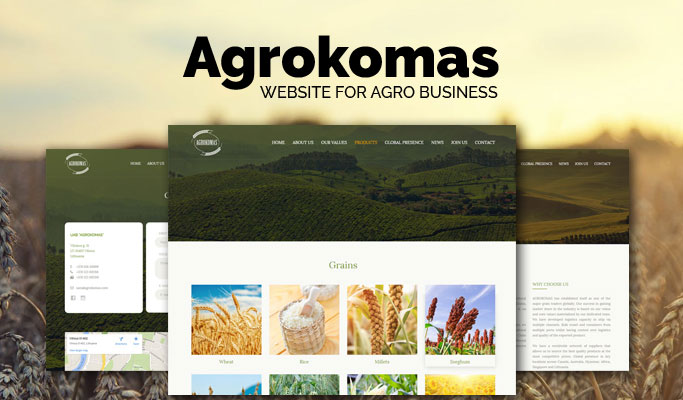 Website for Agro Business