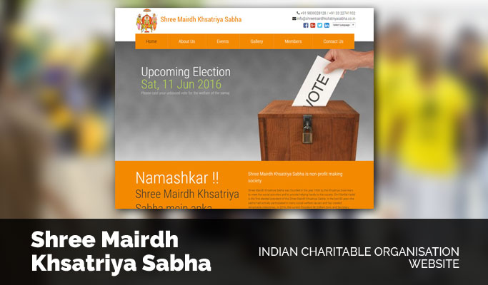 Indian Charitable Organisation Website
