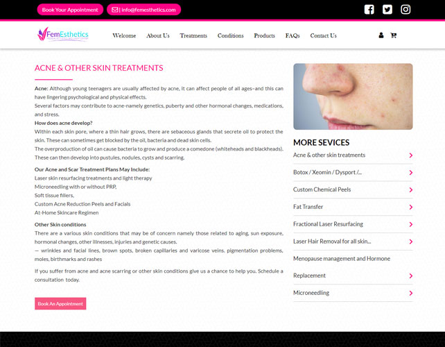 Medical Aesthetic Care Website