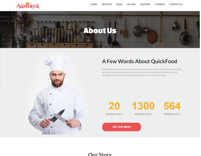 Restaurants Business Website Design