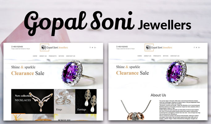 Website for Jewellers Business