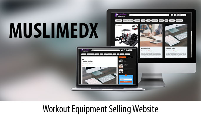 Workout Equipment Selling Website Design