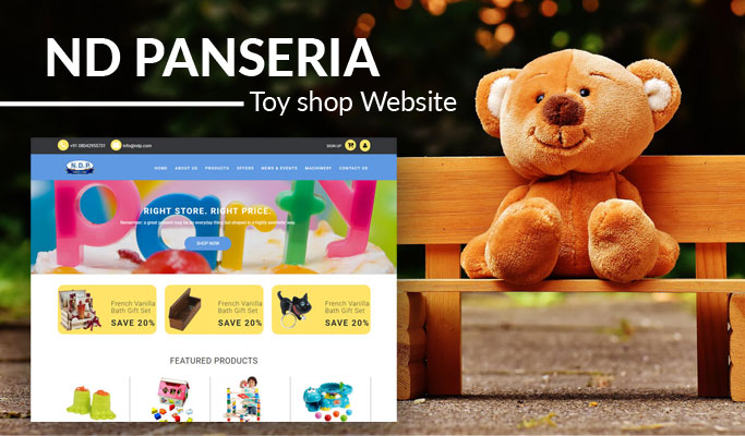 Toy shop Website Design