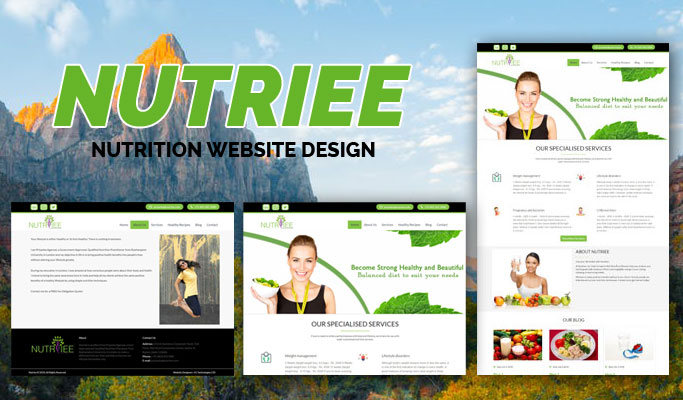 Nutrition Website Design
