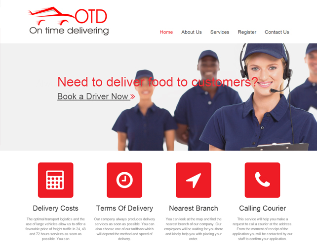 Delivery Service Web Portal