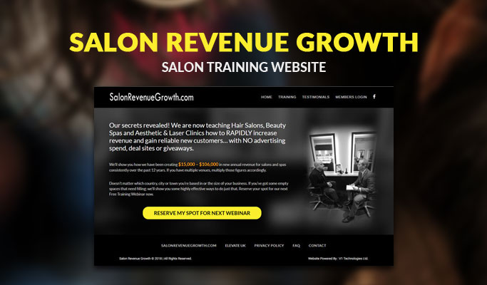 Salon Training Website