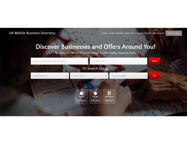 Online Business Directory Website