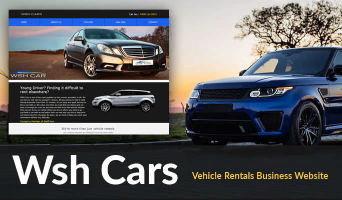 Vehicle Rentals Business Website