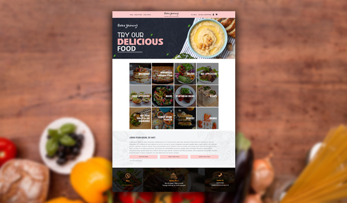 Authentic Lebanese Restaurant Website