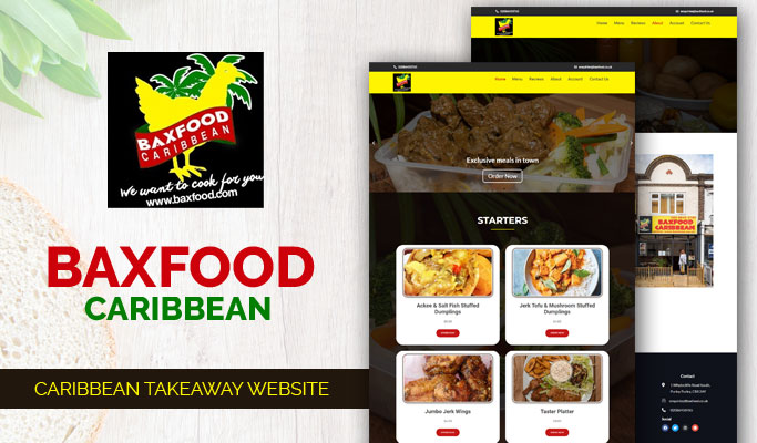 Caribbean takeaway Website Design