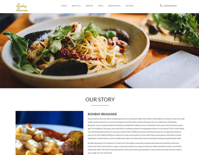 Restaurant Business Website Design