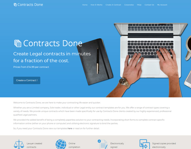 Contracts Making Website