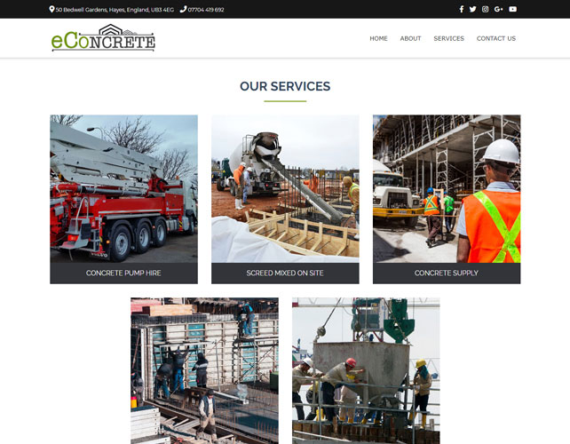 Concrete Supply Website