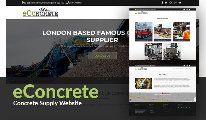 Concrete Supply Website