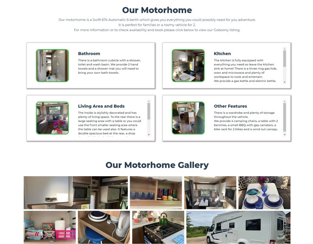Eastern Motorhome Hire Website Design
