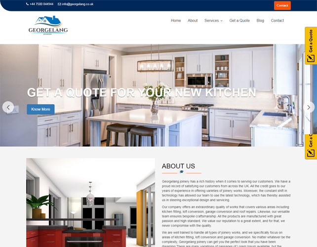 Joinery services Website