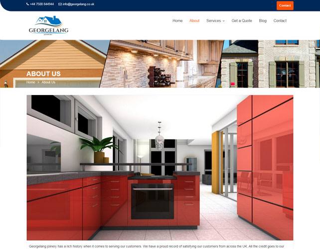 Joinery services Website