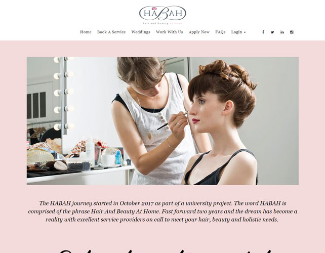 Hair And Beauty Website Design