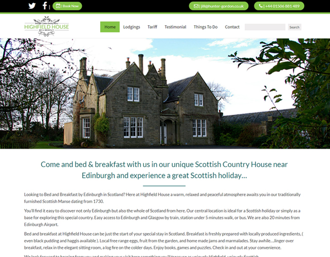 Scottish Country House Website