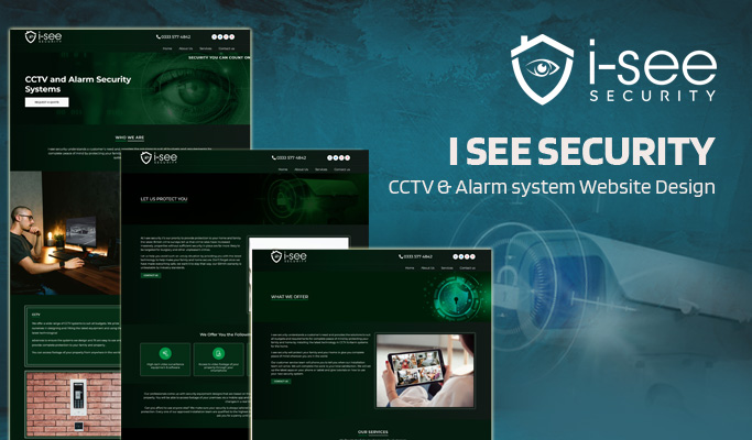 CCTV and alarm security system Website Design