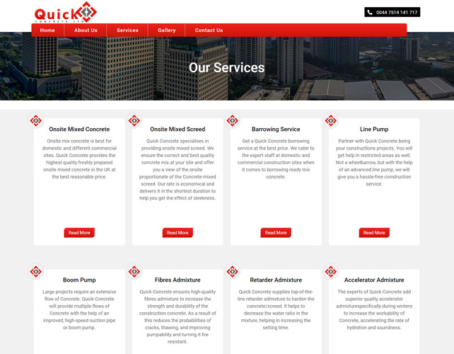 Concrete Website Design