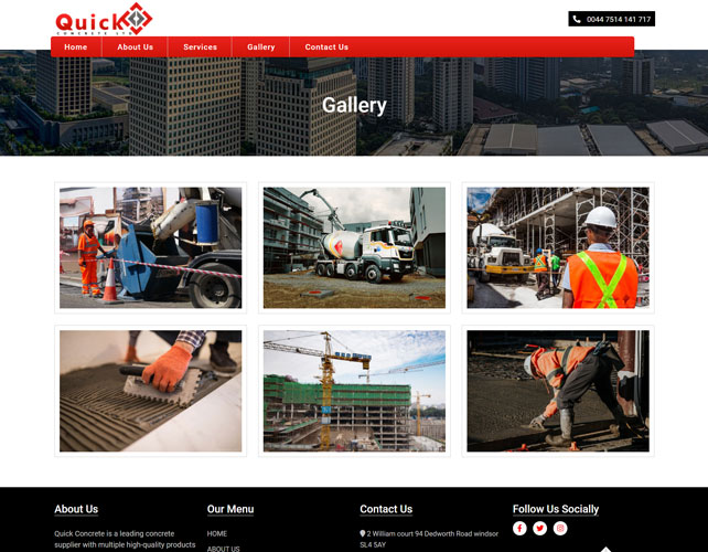 Concrete Website Design