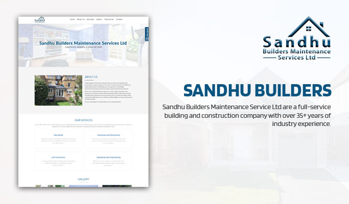 Sandhu Builders Website Design