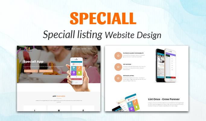 Speciall listing Website Design