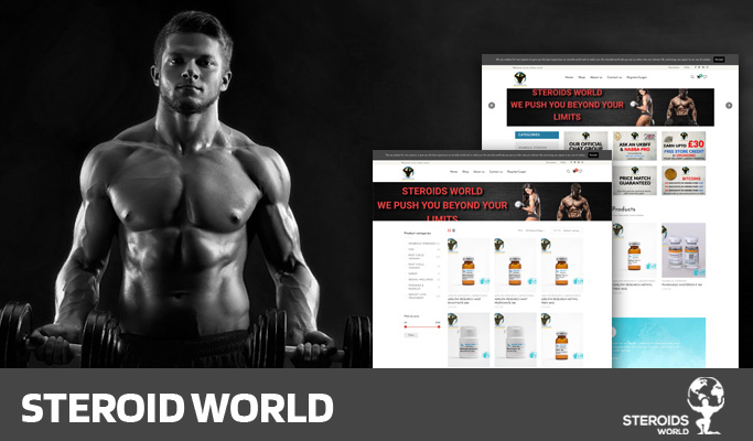 Steroid World Website Design