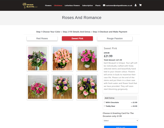 Flower Selling Website Design