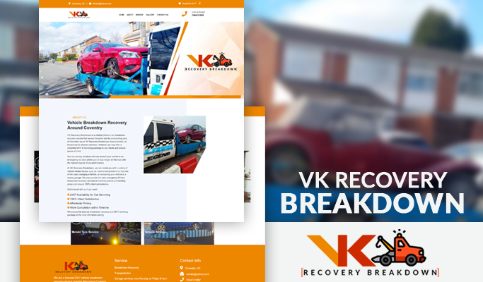 Vehicle Breakdown Recovery Website