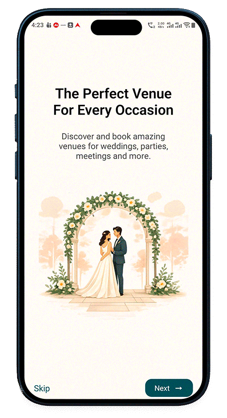 Wedding Venue Hire App