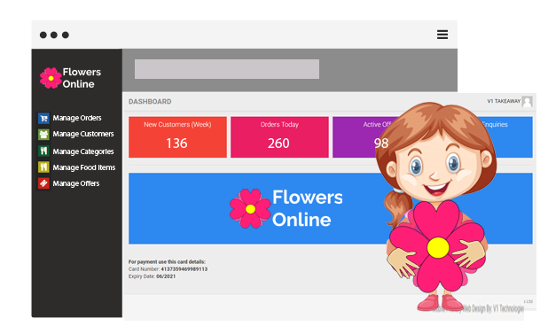 Powerful Admin System Flower Shop App