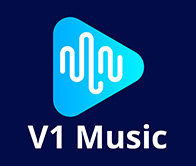 V1 Music Website logo 