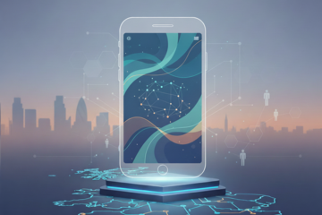 Business-app-development in UK showing mobile interface aligned with brand values