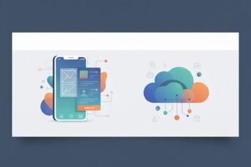App development process showing mobile app design and digital innovation for user-friendly solutions