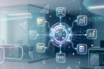 CRM system dashboard showing customer data and interactions to improve customer experience