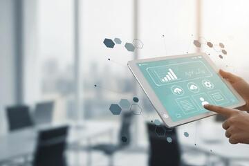 Custom app development on modern business device