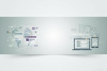 Modern website development process for responsive business websites