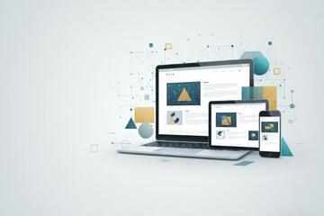 Professional Modern website development with clean responsive design