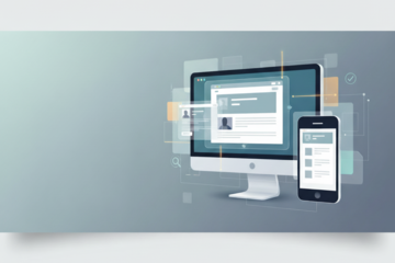 Website development showcasing responsive design and usability
