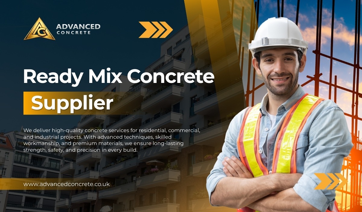 Ready mix concrete supplier construction project website development showcase