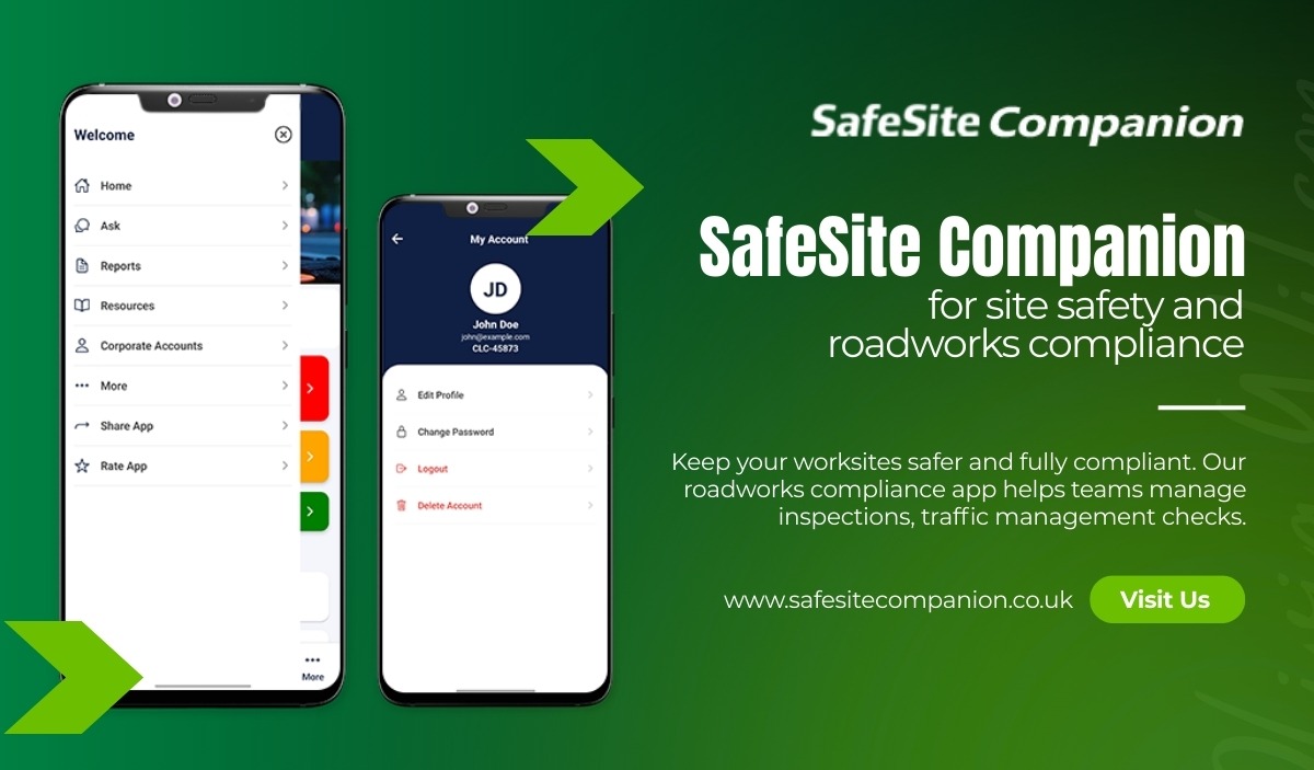 Site safety and compliance tracking website development platform interface